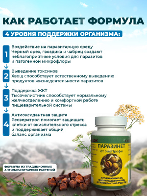 Паразинет БиоПрофи порошок с ресвератролом